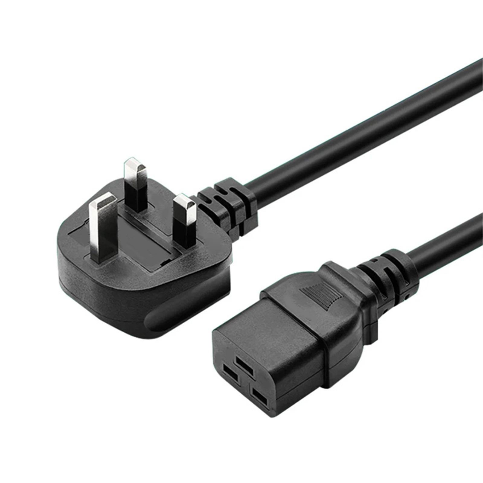 

UK BS1363 13A 3Prong Male to C19 16A Female Extension Power Adapters Cable UK BS1363 to C19 3Pin Power Adapters