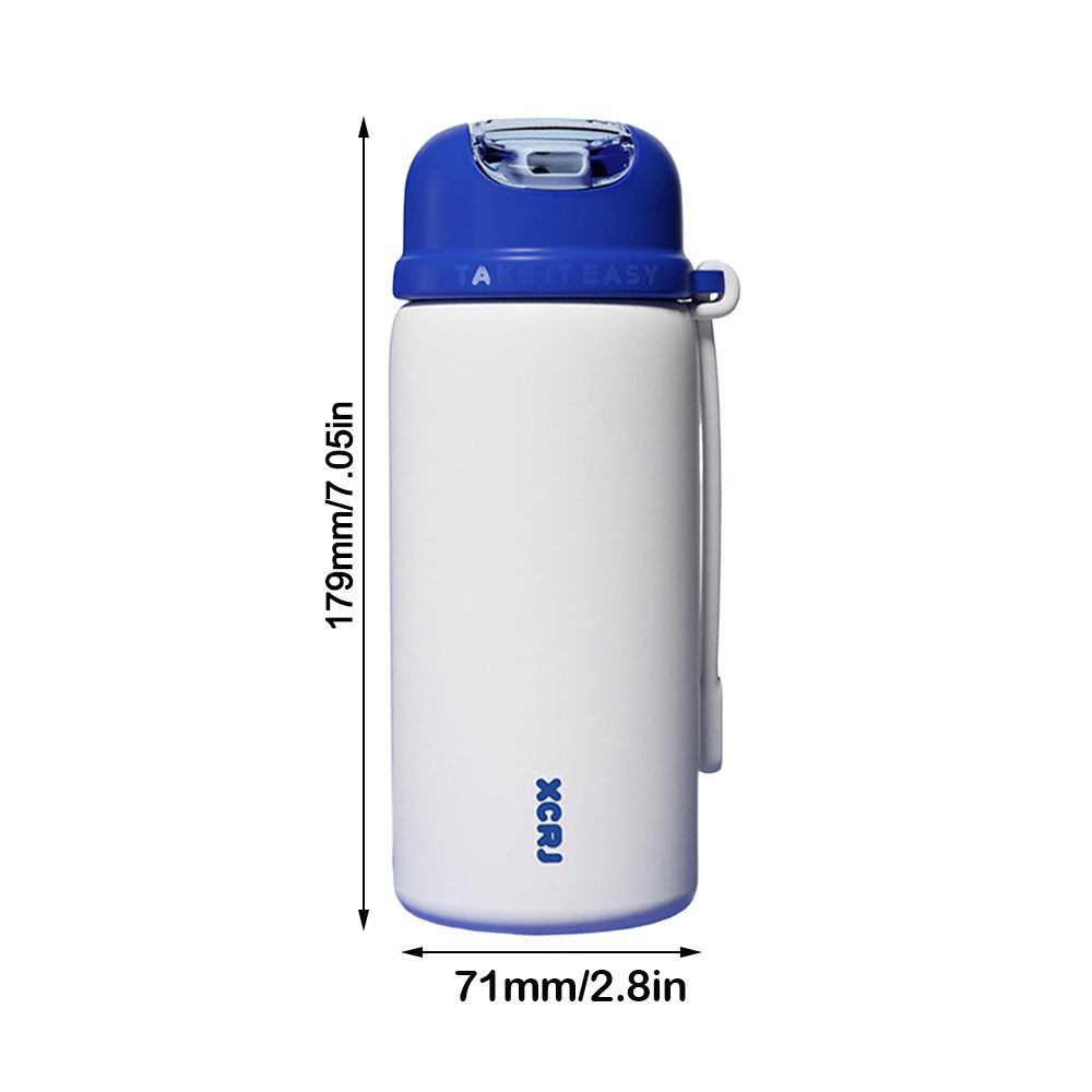 Cute 420ML Thermal Cup Large Capacity Cartoon Pattern Vacuum Cup Leakproof Reausable Water Cup Drinkware