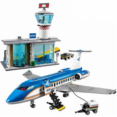 Aéroport Avion Avion Station Blocs de construction Modèle international Brique éducative Jouet pour enfant Cadeau