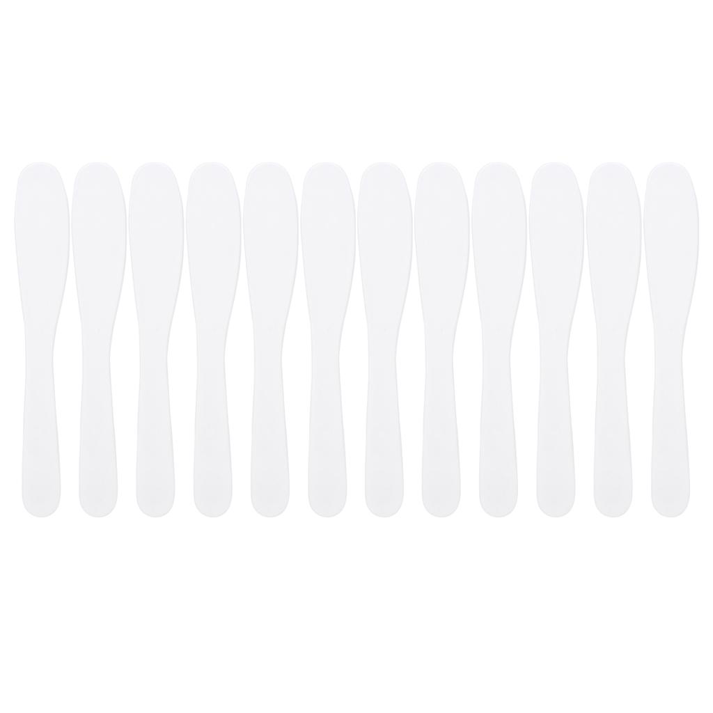 12pcs DIY Facial Mask Spatula Home Skin Care Mask Mixing Spoon Applicator Accessory