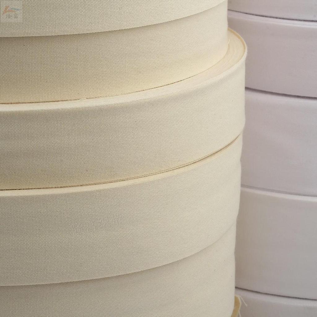 White Fragrance Style Cotton Belt, 1-9cm Wide, Plain Weave