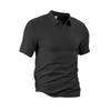 Men's Summer Short Sleeve Polo Shirt Casual Lightweight Breathable Fabric Soft Texture Comfortable Fit Classic Collar Design