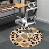 1pc Leopard Print Hearts Office Round Area Rug, Indoor Mat Suitable ForOffice, Under Office Chairs Bedroom Living Room Home Decor, Room Deco T220