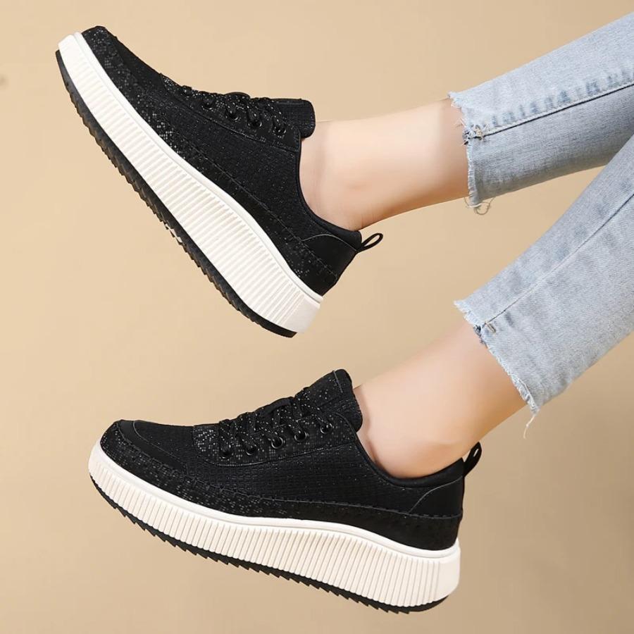 2025 Women's Shoes 2024 New Fashion Casual Trend Sports Versatile Plus Size Color Thick Soled Casual Board Shoes Women Sneakers