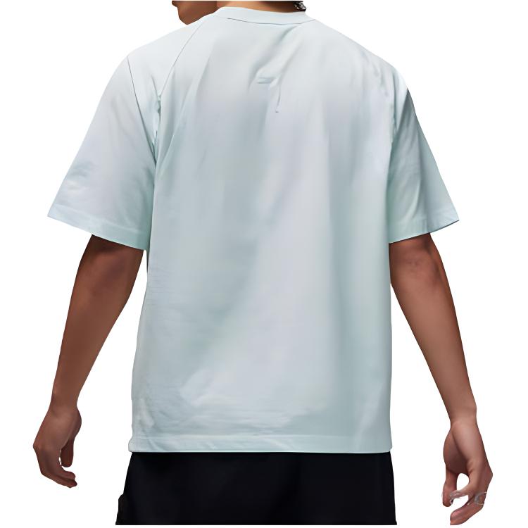 Jordan 23 Engineered Allover Print Crew Neck T-Shirt Men Tops Light-Green DX9592-394