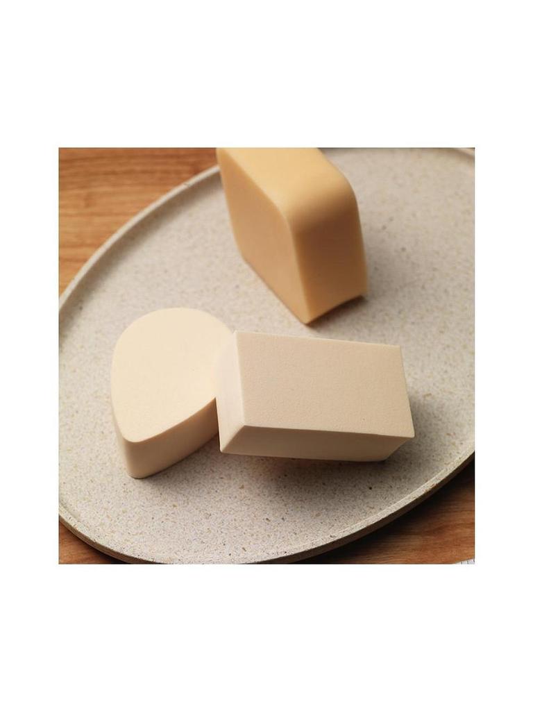 THE TOOL LAB [Moist & Close Adhesion] Moist Base Makeup Foundation Puff Sponge 3-Piece Set
