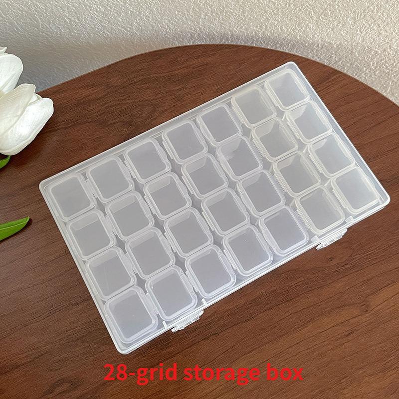 

Detachable 56/28 Slots Storage Case Portable Organizer Box for Jewelry Diamond Painting Cross Stitch and Craft Supplies