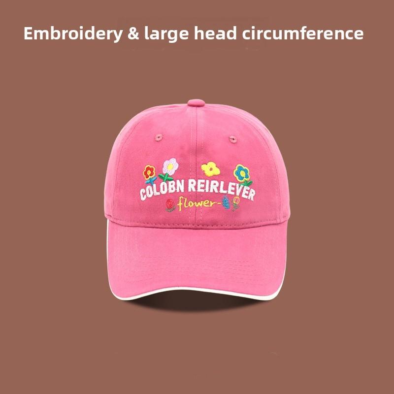 Womens Cotton Baseball Cap With Wide Brim And Adjustable Closure For Spring And Summer