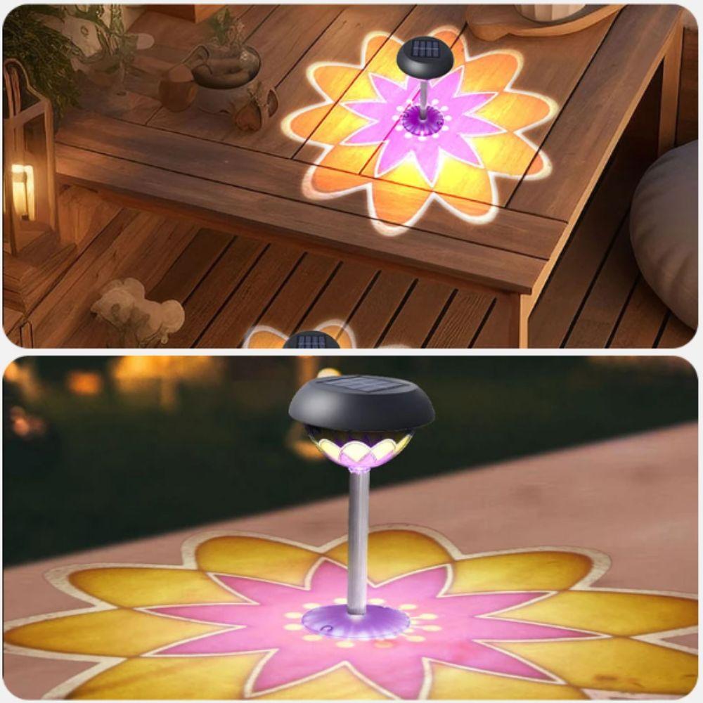IP65 Waterproof Solar Garden Light Auto On/Off Solar Powered Solar Outdoor Lights Projection Light LED Light LED Garden Lighting