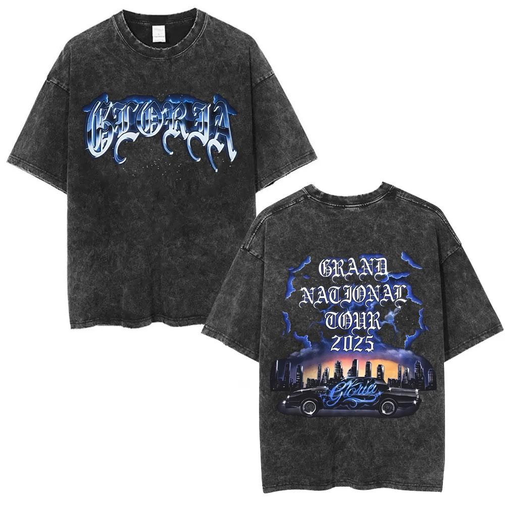 I Love SZA Grand National Tour Maglietta Vintage Lavata Uomo Donna Hip Hop Maglietta Oversize Uomo Magliette in Cotone di Alta Qualità