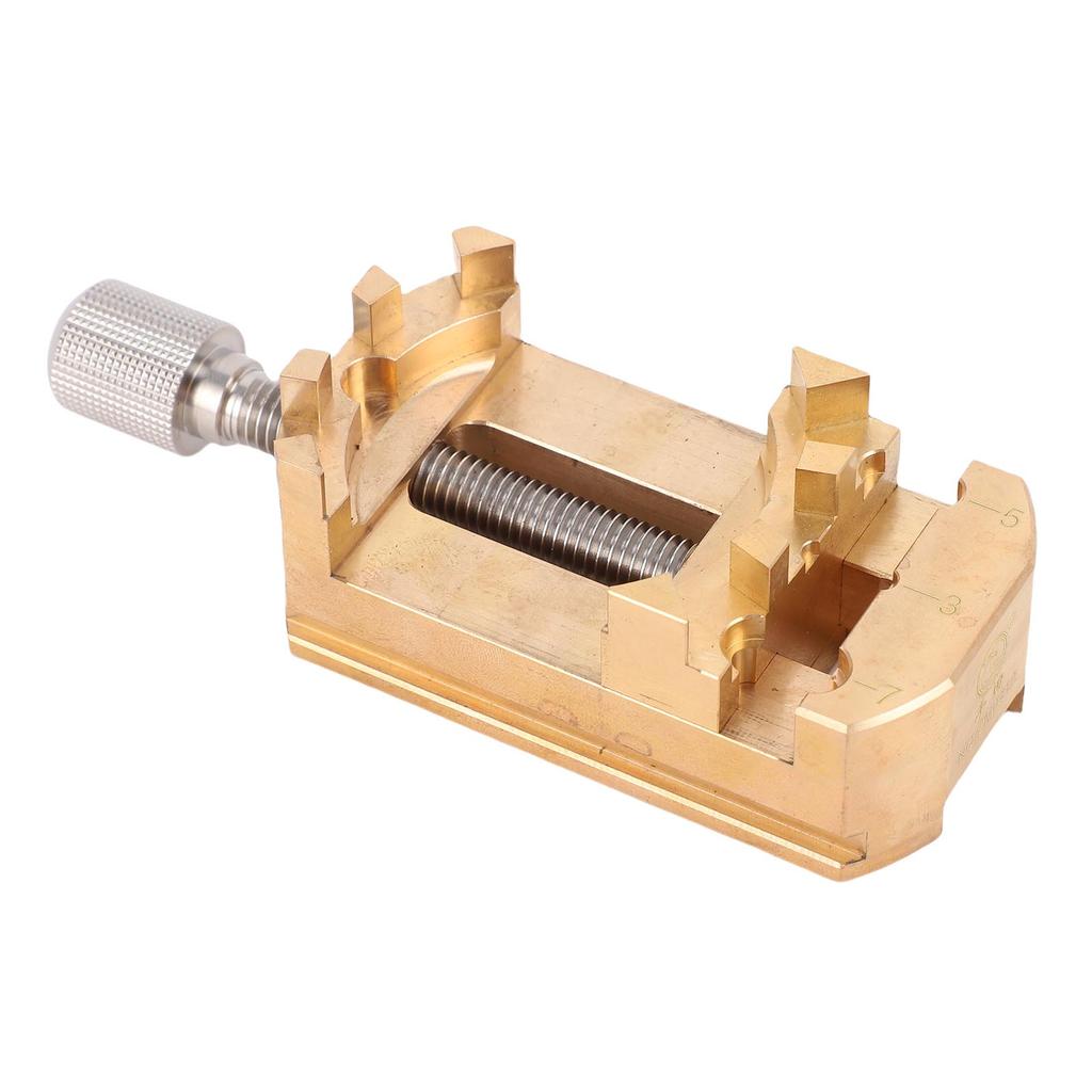   Vise Clamp Heavy Duty 304 Stainless Steel Copper Fractal Vise Drill Press Vise for Woodworking Jewelry Making Watch Repair