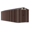 Garden Shed Brown 191 x 640 x 198 cm Galvanized Steel