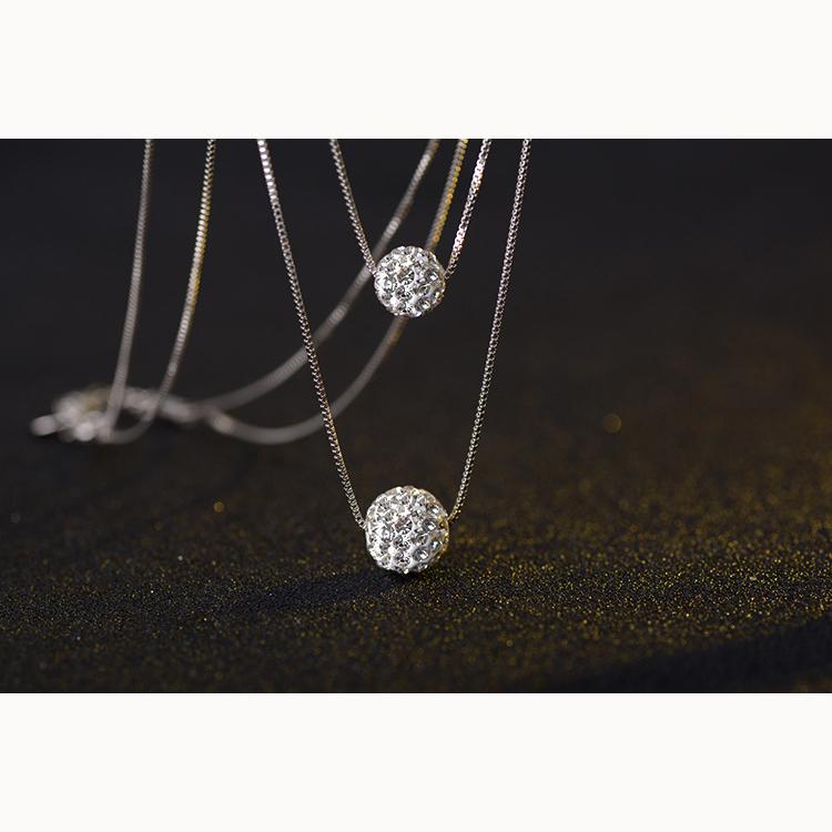 Double Necklace Pendant Female Short Section Simple Collarbone Chain Jewelry  Romantic Accessories Necklace Valentine's Day Gifts