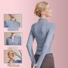 Stand-up Collar Yoga Clothes Jacket Women's Running Sports Fitness Clothes Long-sleeved Sunscreen Quick-drying Clothes Yoga Tops