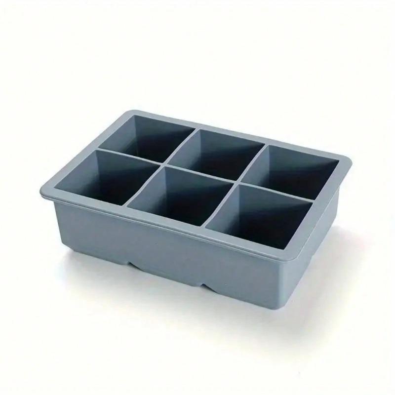Large Silicone Tray, Flexible Square Ice Mold, Stackable Design