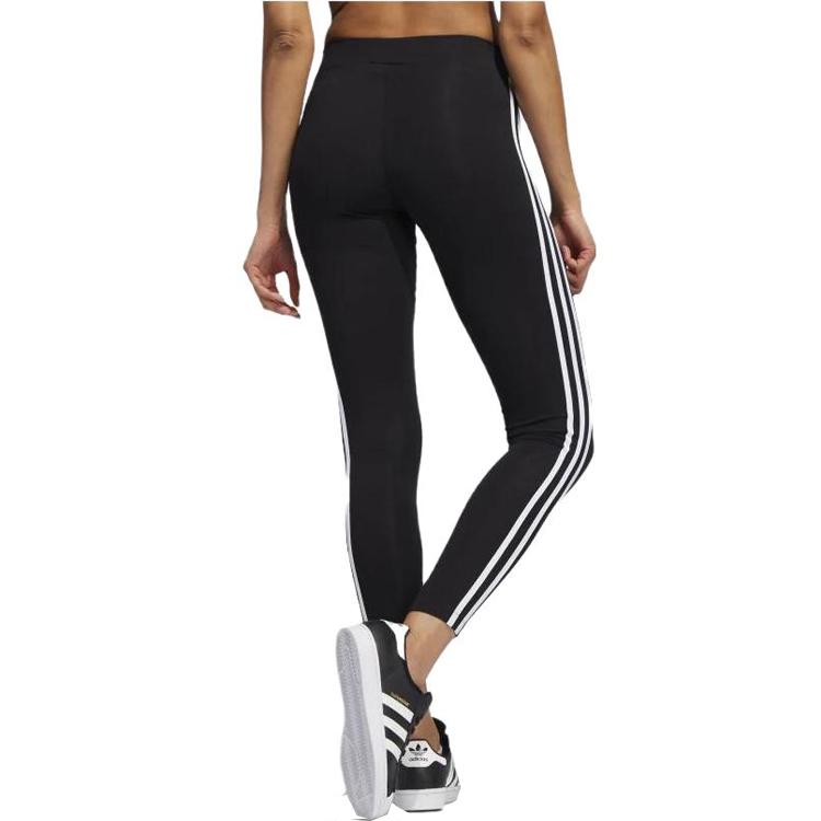 adidas Striped Slim Fit Casual Pants Women Bottoms Black HD2350-001