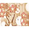 3d Wallpaper Jewelry Diamond Swan Wall Mural House Living Room Background Wallpaper Decor Mural