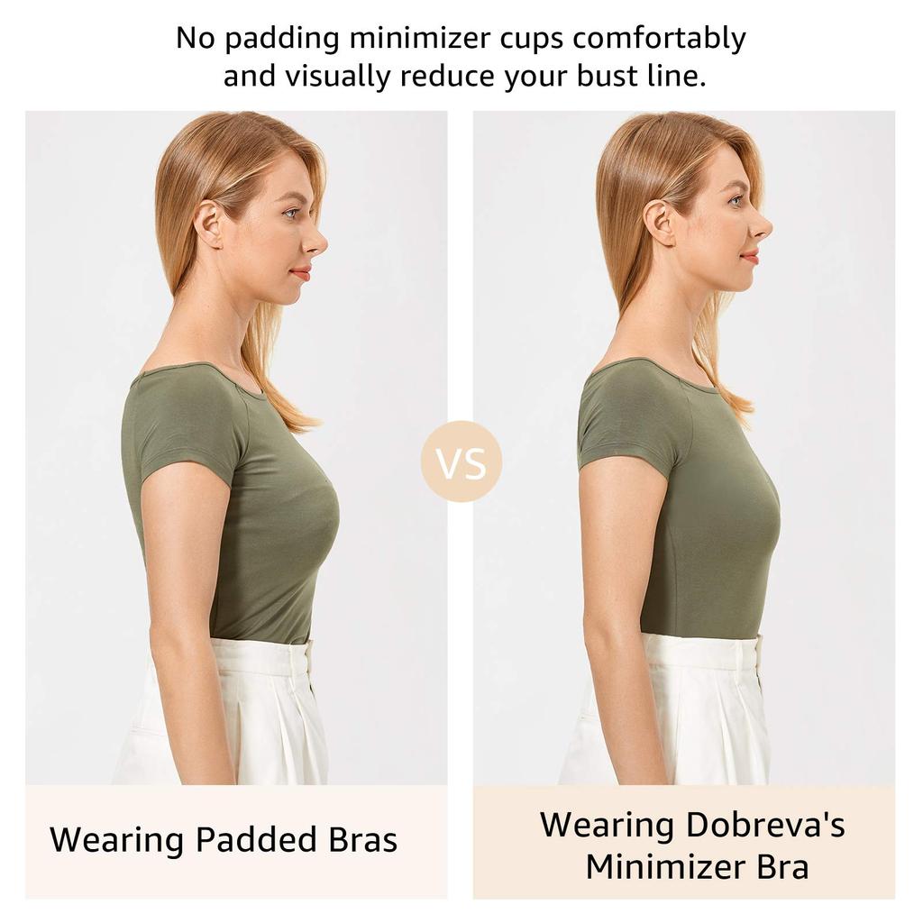 DOBREVA Plus Size Lace Rose F85 Women's See-Through Bra, Sexy, Underwired, Padless, Smaller, Brown,