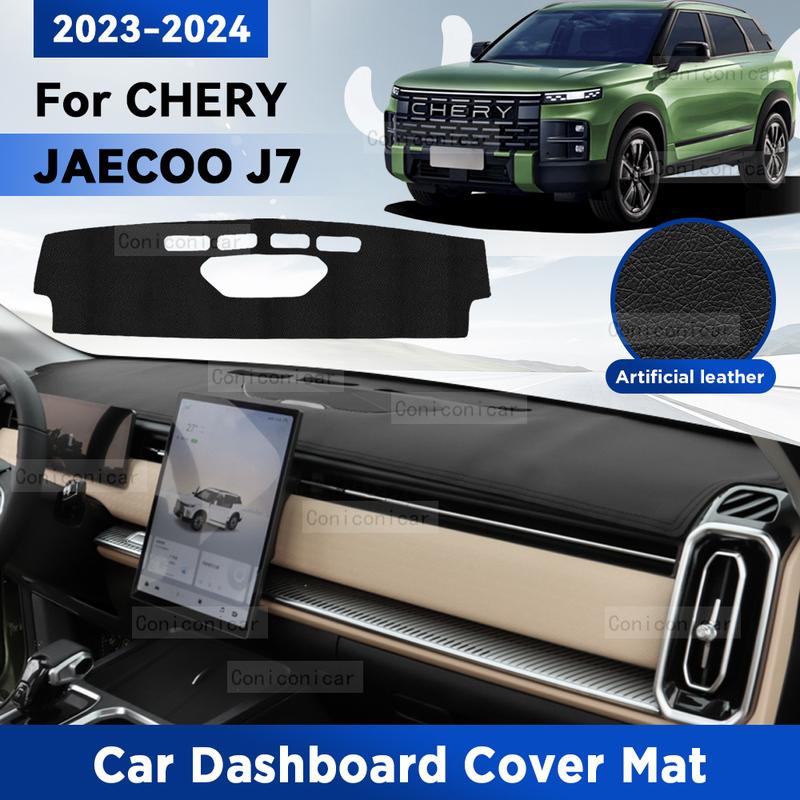 For CHERY JAECOO J7 2024 Car Dashboard Cover Avoid Mat Dash Board Sun Shade Pad Anti-UV Artificial Leather Accessories