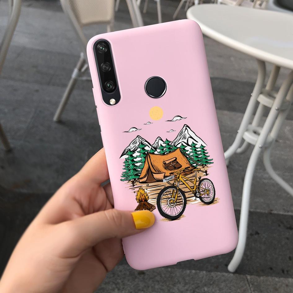 For Huawei Y6P Y7P Case 2020 New Fashion Butterfly Flower Painted Phone Cover For Huawei Y7P Funda Y 7P Y 6P HuaweiY6P Soft Capa