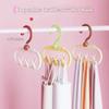 Dopamine Double-row Hat and Coat Hook Anti-slip Wardrobe Stand for Hanging Bags and Storing Items In the Household Wardrobe