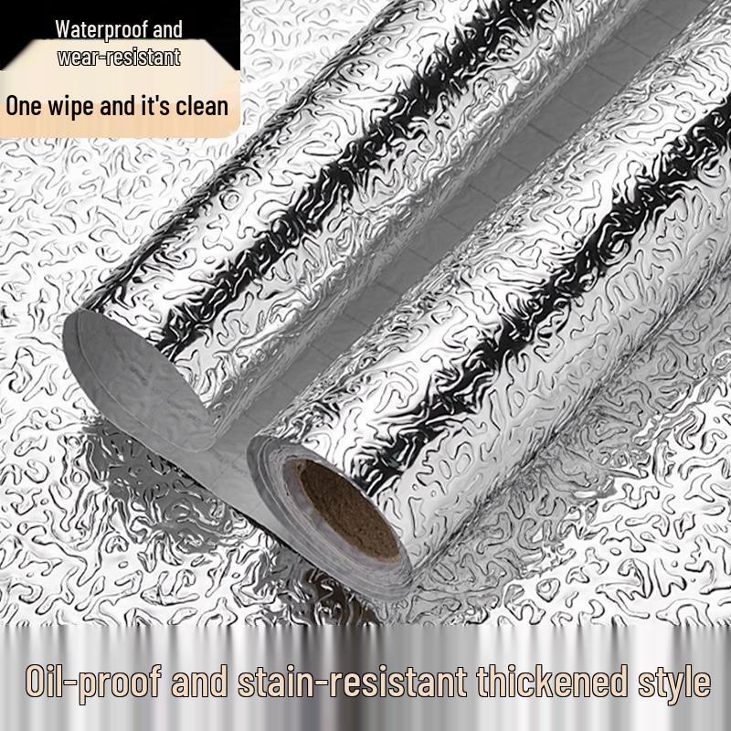 Olejivzdorná, ohnivzdorná, vodotěsná samolepicí kuchyňská tapeta