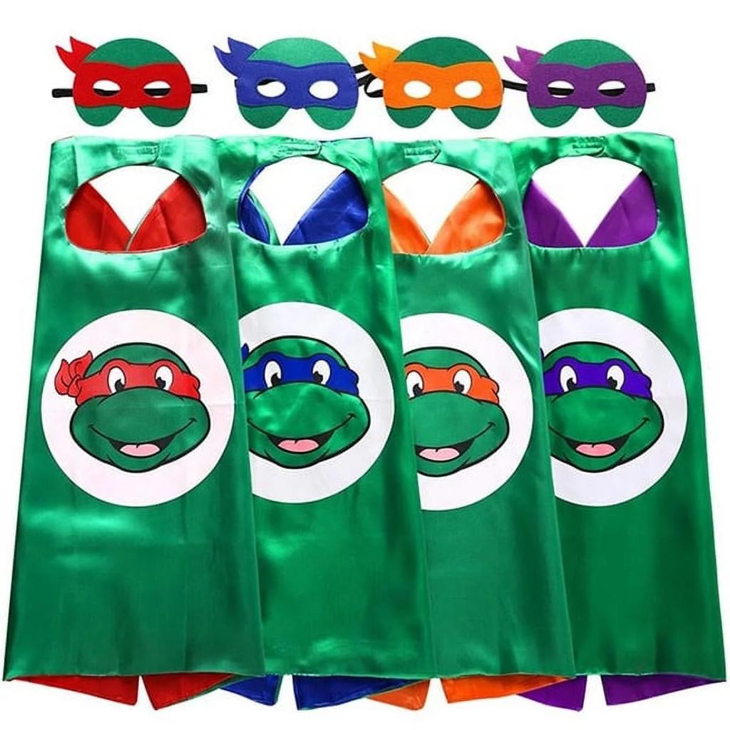 Cos Props Decoration Children's Cape Double-Layer Performance Costume With Eye Mask