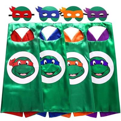 Cos Props Decoration Children's Cape Double-Layer Performance Costume With Eye Mask