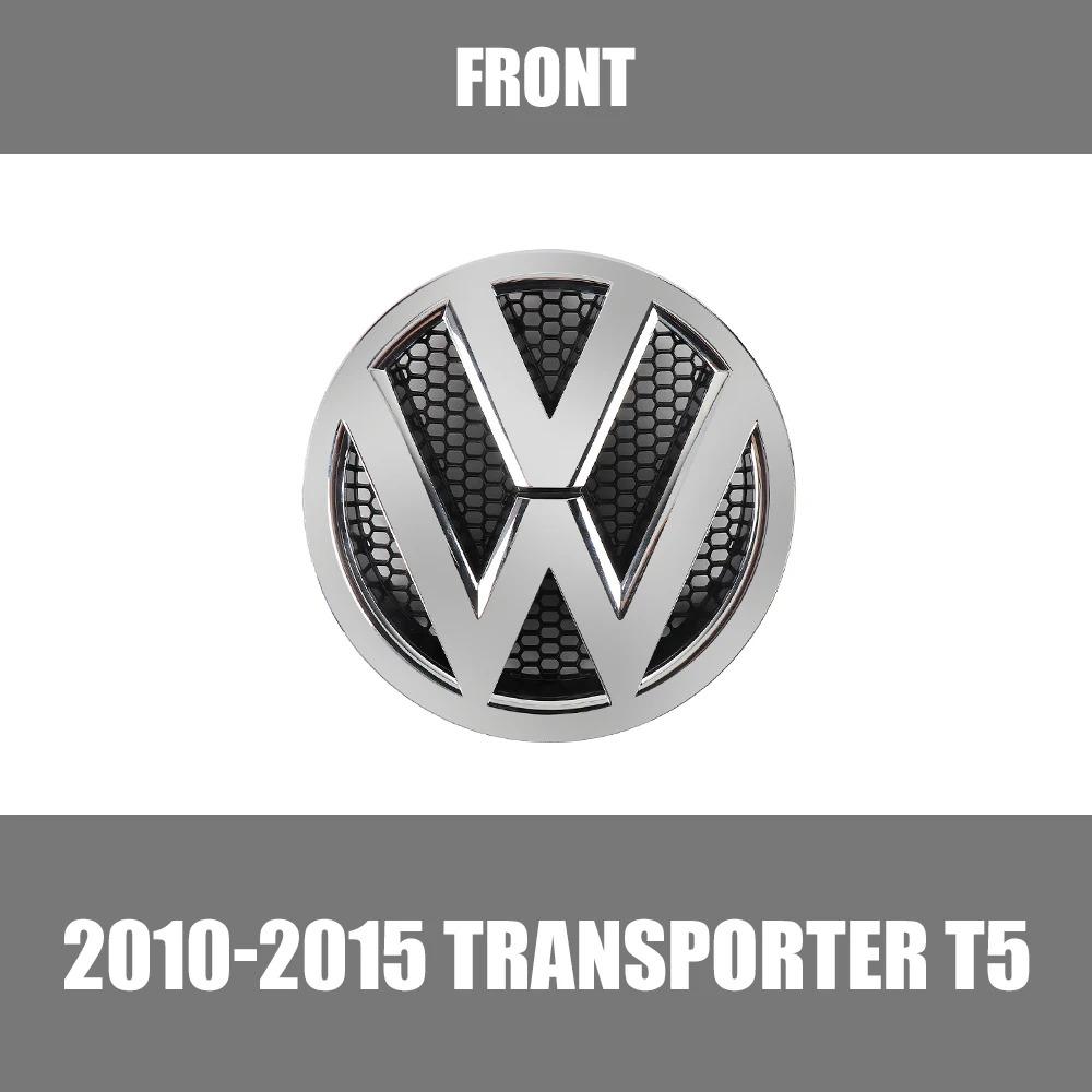 2026 Hot 1/2pcs For Volkswagen VW Transporter T5 2010 2011 2012 2013 2014 2015 Car Front Grill Badge Rear Trunk Emblem Cover Accessories ET1