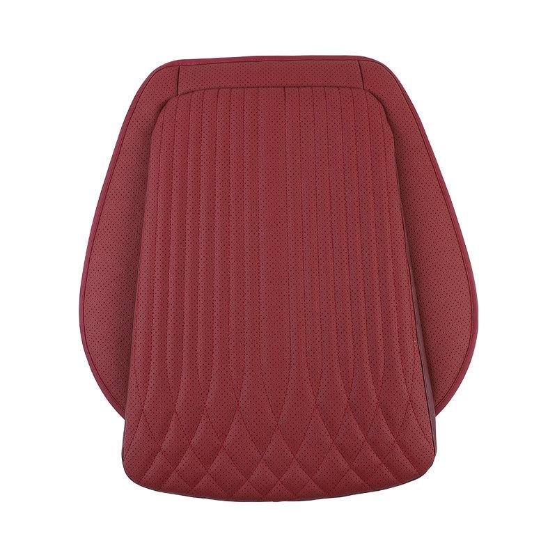Four Seasons Universal Auto Seat Cushion Nappa Leather Breathable Non-slip Car Seat High Rebound Pad Seat Cushion