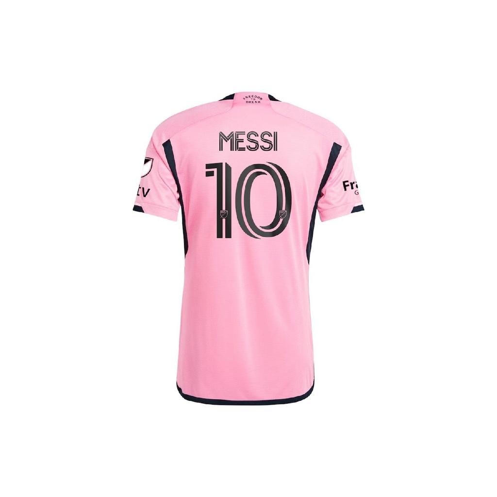 Inter Miamimessi 2024-2025 Nuova Stagione Maglia da Calcio Rosa per Bambini 4 Pezzi