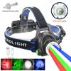 VASTFIRE New RGB LED Headlamp White Zoomable Fishing Headlight Green/UV 395NM Ultraviolet Head Torch Red/Blue Hunting Flashlight