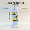 1PC Multi Excavator Construction Print 750ml Color Plastic Sports Water Bottle Leakproof Flip Straw Lid Suitable for Sports Office Home Use
