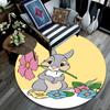 Thumper pattern round rug,Carpet Rug for Living Room Bedroom Playroom ,Non-slip Floor Mat,Holiday Gifts and Birthday Gifts.