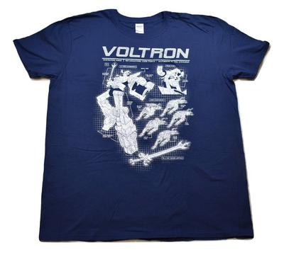 Voltron Herren Schaltpläne Generation Drei Löwenmacht T-Shirt Neu