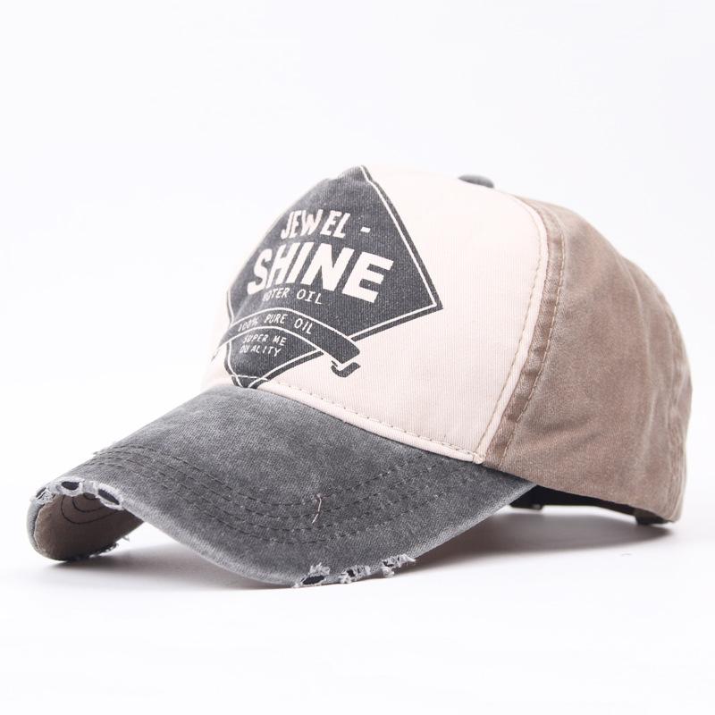 Baseballmütze aus gewaschenem Stoff für Herren und Damen, Herbst- und Reisevisier, Außenhandel, heißer Hut