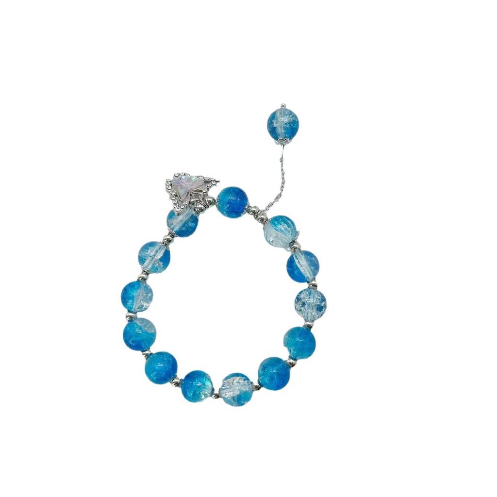 Hot-Selling Floral Butterfly Ins Niche Design Forest Style Fairy Sweet Best Friend Colorful Bead Bracelet