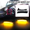 4Pcs Front +Rear Fender LED Side Marker Light For MINI Cooper R55 R56 R57 R58 R60 R61