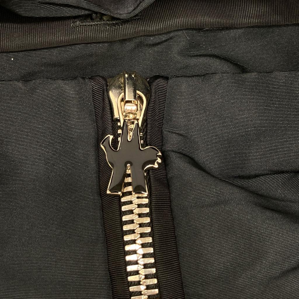 Moncler MONIQUE GIUBBOTTO Hardware Logo Hooded Nylon Jacket Jacket 1 blackUsed