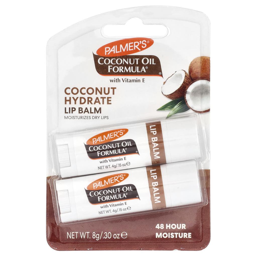 Palmer'S, Coconut Oil Lip Balm, Spf 15, 2 Pack, 0.8 G (0.30 Oz)