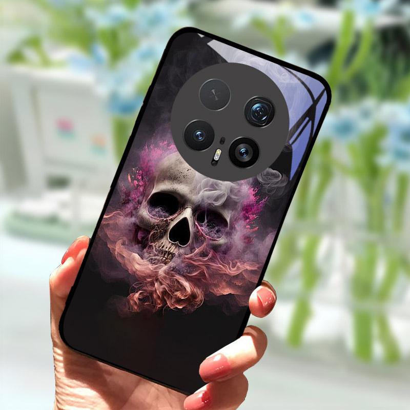 Case For Honor Magic 8 Pro 7 7Pro 6 Lite 5G Luxury Tempered Glass Back Cover For Magic7 6Pro Stylish Shell Bumper Magic8Pro Capa