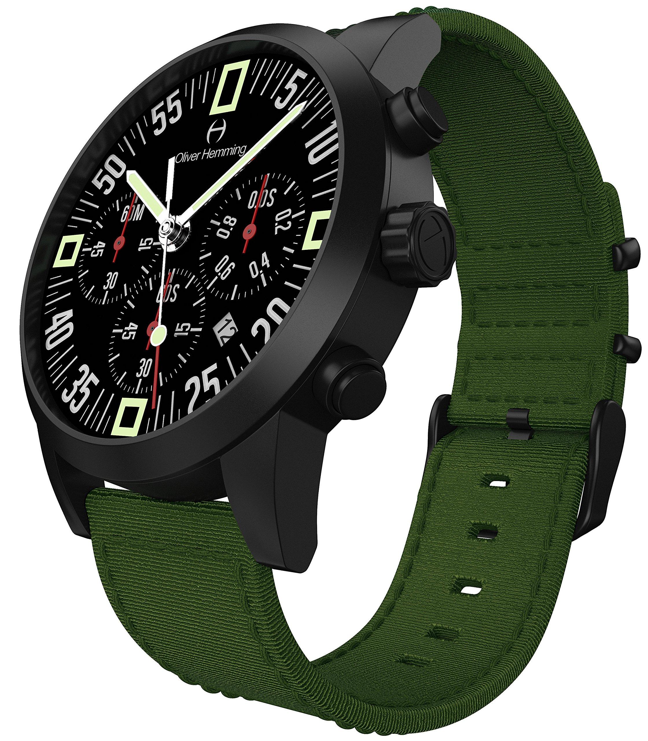 

Oliver Hemming Watch British Brand Japanese Quartz Chronograph WTC17B80BAN [Item] зелений