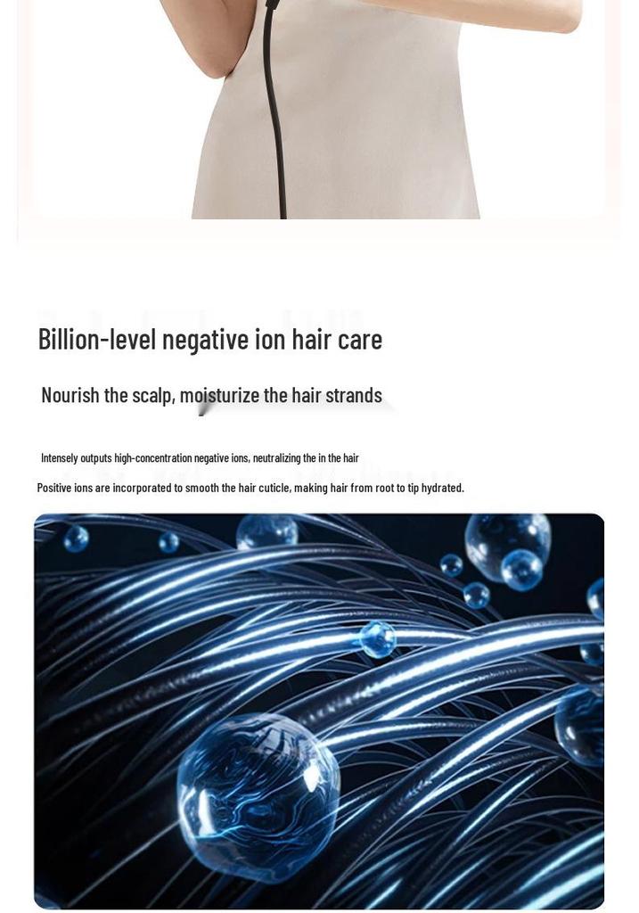 Huaqiangbei High-Power Silent Ion Hair Dryer - Premium Home Use