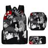 Backpack Naruto Children Set With Pencil Case And Versatile For School Trips Day