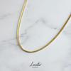 [LUXSTAR] Venetian Chain Necklace, Sterling Silver 925, Gold Plated, Men's & Women's, with Adjustable Chain (Gold, 45cm + 5cm)