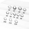 316L Stainless Steel Zircon Flower Web Nose Ring Stud.