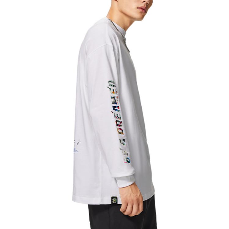 Li Ning Wade Collection T Shirts Unisex White Crew Neck Moderate Other AHSSD45-2