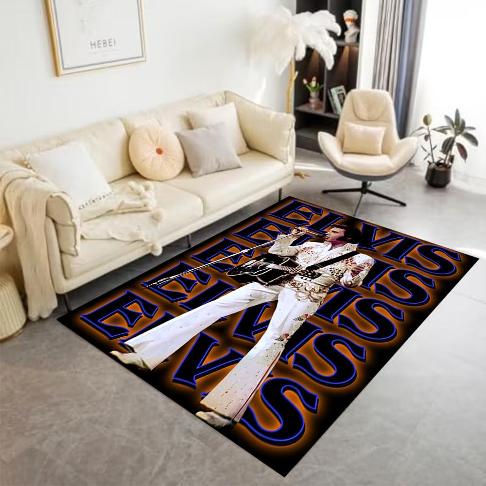 Elvis Presley Artwork Carpet Perfect for Living Rooms Decorate Room Balcony Dormitory Antislip Carpet Anime Office Decor