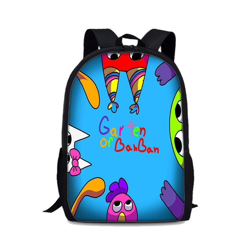 Cartoon Youthful Garten of Banban Student School Bags Notebook Backpacks 3D Printed Oxford Waterproof Boys/Girls Travel Bags