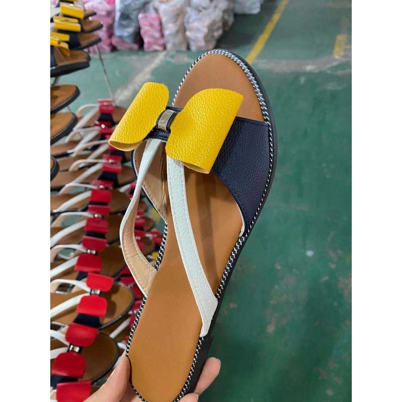 Summer Women Slippers Cute Butterfly Knot Casual Sandals Lady Slides Flats Slip On Women's Shoes Zapatillas Mujer